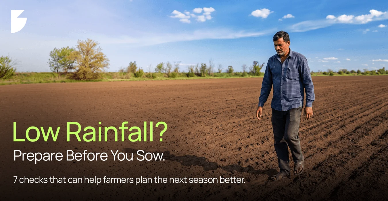 Low Rainfall - 7 Things Farmers Should Check Before the Next Sowing Season